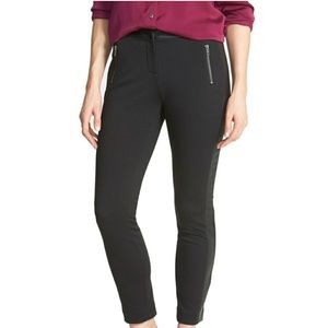 Halogen Faux Leather Trim Skinny Ankle Pants nwt